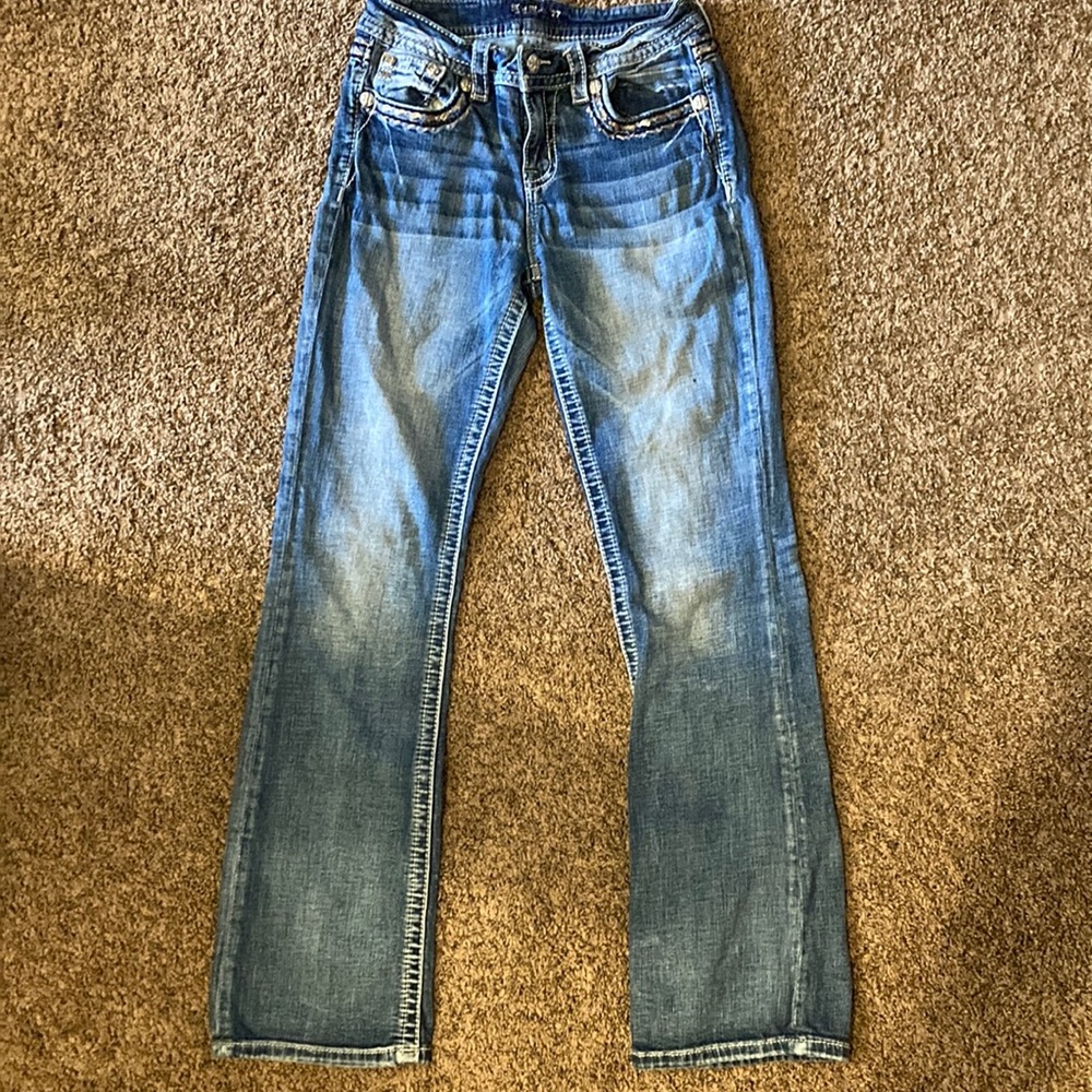 Miss Me Bootcut Jeans-Embroidered sequins